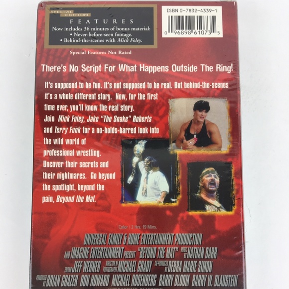 WWE Beyond the Mat Sealed VHS Wrestling Tape - Picture 2 of 6